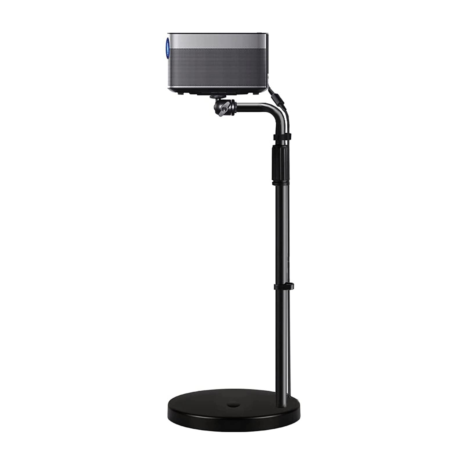 Soporte de proyector, Soporte de proyector multifunción, Altura Longitud Extensible de 33 a 55 Pulgadas Ajustable 360 ​​° ángulo Giratorio, Capacidad de rodamiento 5kg