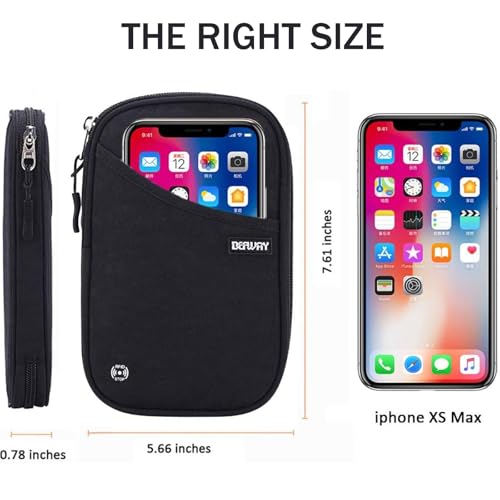 Passport Holder for Travel, Rfid Blocking Passport Wallet Travel Wallet Waterproof Case for Cards Passport Case, Travel Document Organizer Credit Cards Case Rfid Passport Holder for Travel2