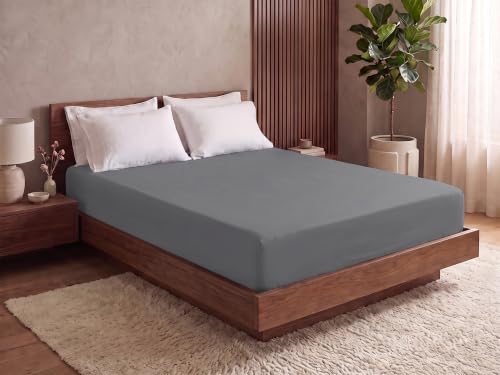 Image of SleepyCat Waterproof Lycra Mattress Protector | Queen 75x60 | Grey | 100% Waterproof TPU Layer, Soft Breathable Fabric, Snug Fit Up to 10in Mattress, Doubles as Bedsheet, Machine Washable