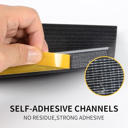 Paneles de aislamiento de espuma para aire acondicionado de ventana kit de sellado térmico negro 5