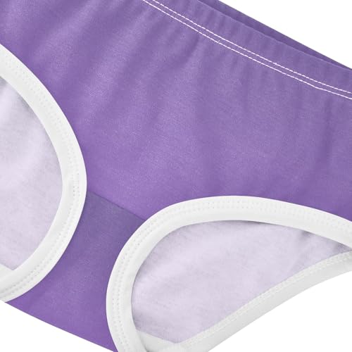 Joisal Colorful Toddlers Underwear Floral 2t Cotton Cute Panties Girl Violet Amethyst Gradient Ombre Undies Kids Briefs4