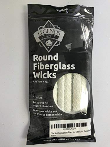 image for Legends Direct Premium Round Fiberglass Wick - Clean Burn Replacement 