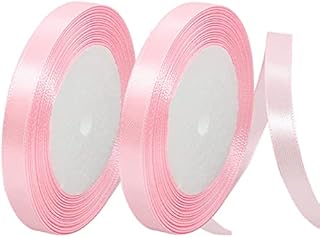 4Rolls 22m Easter Fabric Ribbon,Pink Blue Green Yellow Polyester Double Sided Satin Ribbon for Easter,20mm Balloon Ribbon for Wedding Gift Wrapping Hair Bows Decoration Ribbon for Cake Decoration