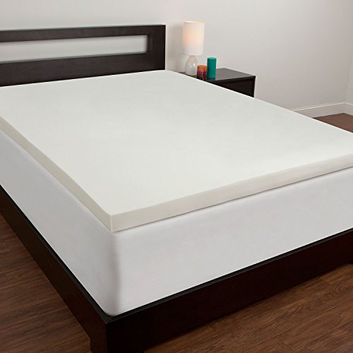 Image of FITMAT Memory Foam Mattress Topper with Advanced Design and Technology for Sweet Dreams, Back Pain and Alleviate Pressure Points high Density Premium Material (72x75x03, Without Cover)