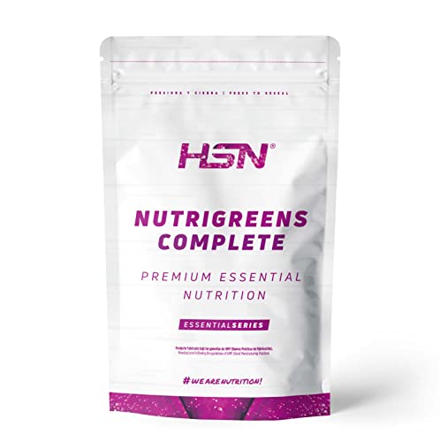 Complete Nutrigreens de HSN | 150 g de Greens en Polvo | 100% Natural Super Alimento Rico en Vitaminas, Minerales y Fibra | No-GMO, Vegano, Sin Lactosa, Sin Sabor