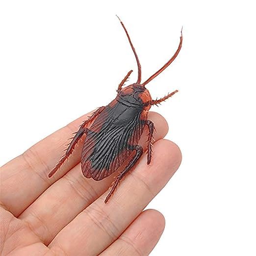 1 Fake Cockroach 1 and Fake Lizard 1 Practical Jokes and Prank Trick Toys Multi Color, Kids 2