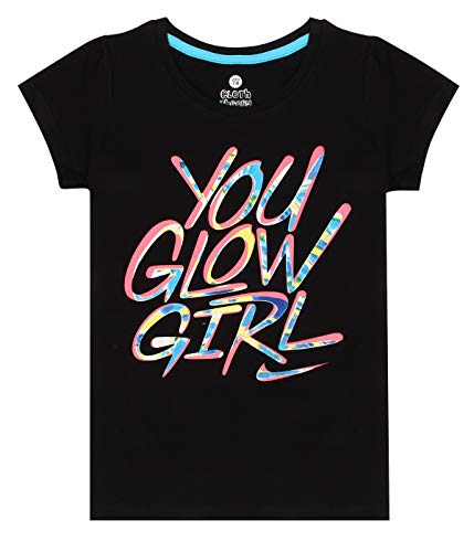 Image of Clotth Theory Girls Super Combed Cotton Regular Fit Round Neck Printed Short Sleeve Tshirt -Combo Pack of 5