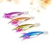 BESPORTBLE 4 Piezas de Calamar Fluorescente Jig Hook Señuelos de Pesca Dura...