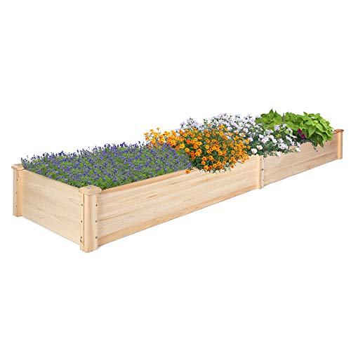 Woodenraisedgardenbed82ftoutdoorgardenboxforvegetableflowerherbinpatiobalconybackyard Urban Country Home Decor Wooden raised garden bed 82 ft outdoor garden box for vegetable flower herb in patio balcony backyard urban country home decor