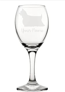 Personalised Australian Silk Engraved Wine Glass, Custom Dog Gift for Women, Gift for men
