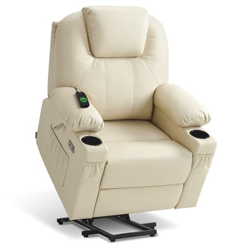 MCombo Large Power Lift Recliner Chair with Massage and Heat