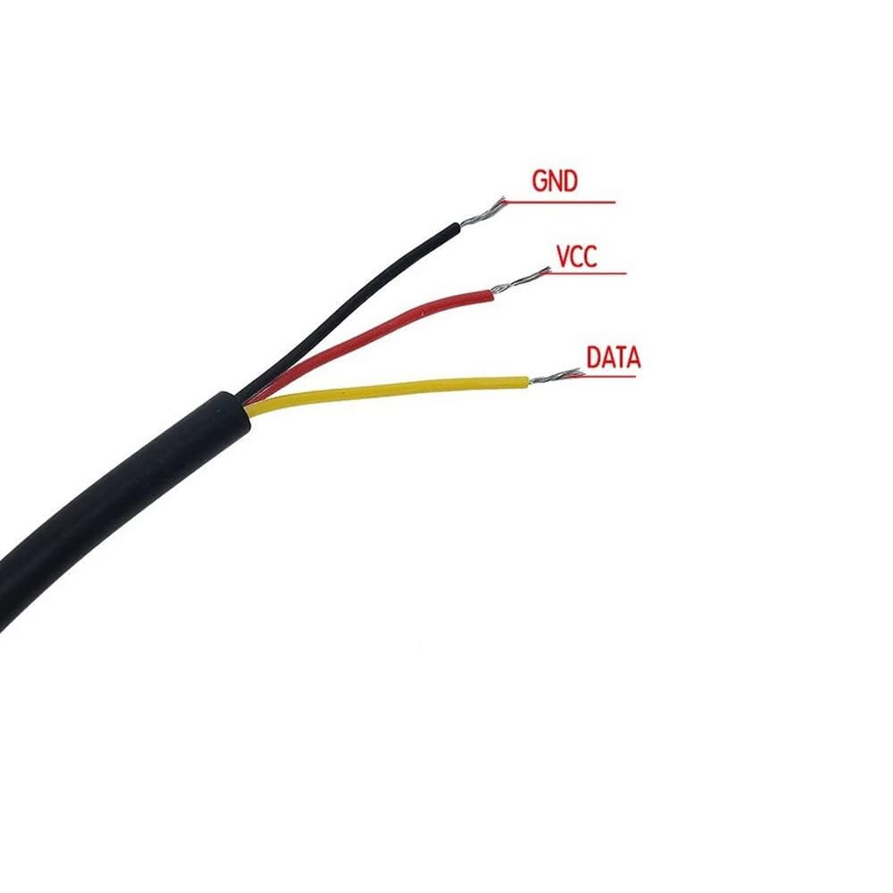 YUNIQUE GREEN-CLEAN-POWER - Sonde de température numérique étanche DS18B20 | Différentes longueurs | Compatible avec Arduino, Raspberry Pi | Haute précision, utilisation extérieure (câble de 5 Metres)
