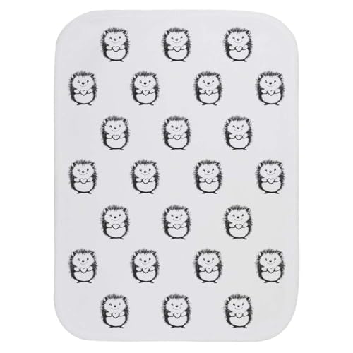 Azeeda 'Cute Hedgehog with Heart' Baby Burp/Wash Cloth (BC00031289)