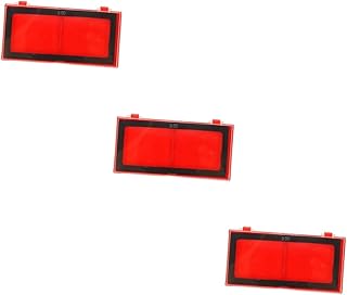 Vaguelly 3 Pares De Lupa De Soldagem Máscara Facial Transparente Máscara Transparente Lente De Trapaceiro Elétrico Lente De Soldagem Transparente Lente De Aumento Universal Proteção Ocular
