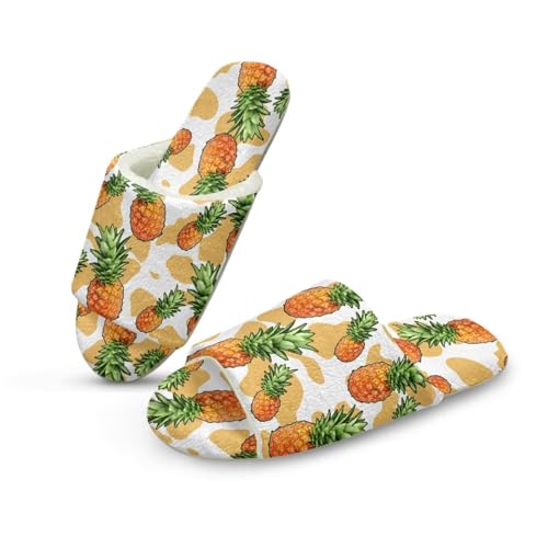 Fruit Theme Print House Slippers for Woman Open Toe Soft Slide Home Slippers for Guest