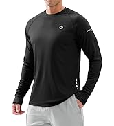 Men's Sun Protection Long Sleeve Shirts UPF 50+ Rash Guard for Men SPF UV Fishing Hiking Running ...