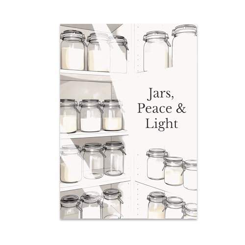 Tranquil Jars in Soft Light - Kitchen Wall Art -