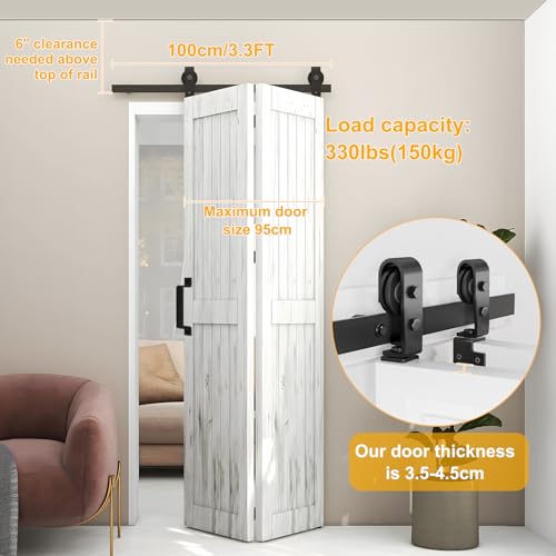DBREAKS 1M/3.3FT Bifold Sliding Door Fitting - Image 2