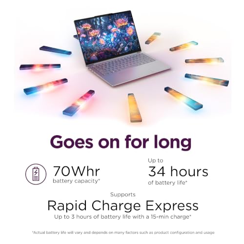 Image of Lenovo Slim 7i Aura Edition 2025 Copilot+ PC Core Ultra 7 256V 14 inch OLED 16GB 1TB Luna Grey + Microsoft 365 Personal 12-Month Subscription Bundle