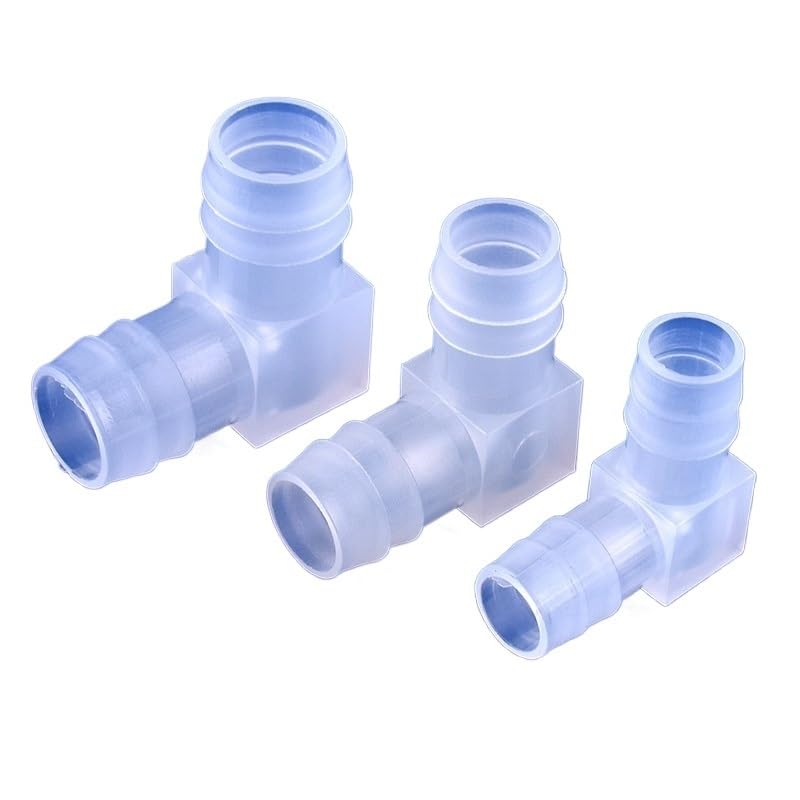 Conectores de codo de polipropileno de 4 a 20 mm, de 5 a 200 piezas, accesorios for tanque de acuario, aireador de bomba de aire, junta de pagoda, juntas de manguera médica for riego de jardín(16x16mm