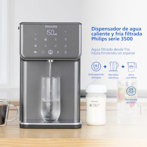 Dispensador de agua Philips con filtración para solucionar el mal sabor del grifo 3