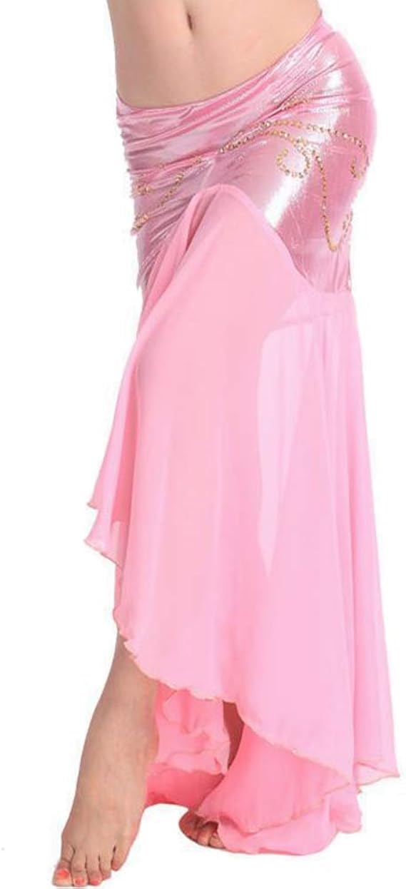 Belly Dance Skirts Chiffon Women Long Dance Skirt Mermaid Fishtail
