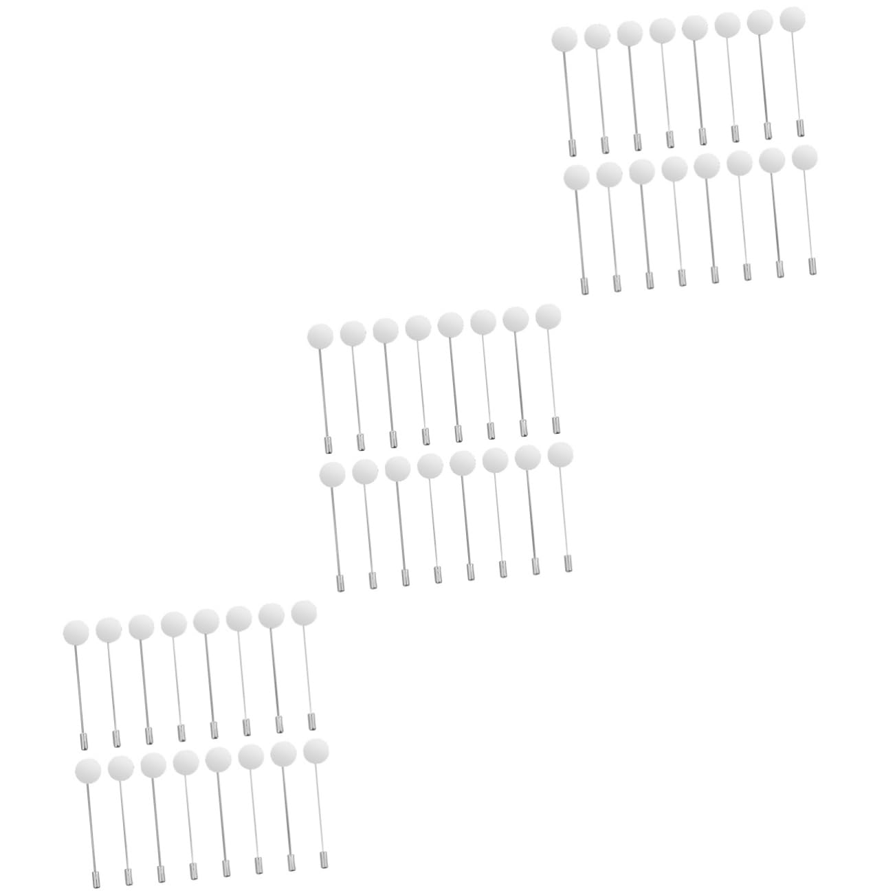 EXCEART 150piezas Tray De Seguridad Redondo Para Broches Accesorios De Joyería Alfileres De Seguridad Para Sombreros Bufandas y Corbatas Plateado
