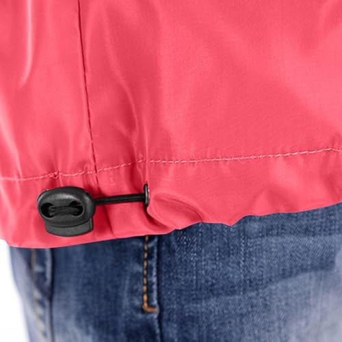 Rain Jacket for Baby Boys Solid Zip Hooded Windproof Slim Fit Raincoat Breathable Outerwear with Pocket3