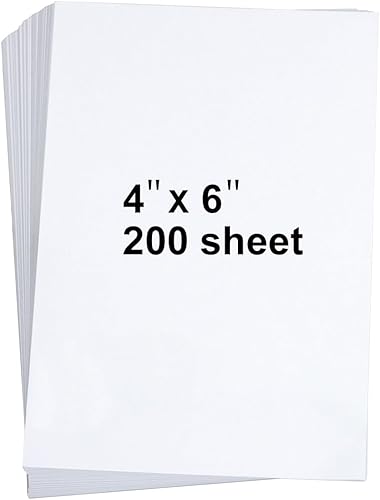 Miniatura 7 de 100 hojas de cartulina blanca de 4 x 6 pulgadas, hojas de cartulina pesadas, papel de invitación en blanco, tarjetas de felicitación imprimibles,