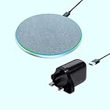 Fast Wireless Charging Pad & 20W USB-C Fast Charge Plug, Qi Charger pad, Charging Station for Apple iPhone 17,16, 15, Series, Samsung Galaxy, Google Pixel, USB USB-C Power Adapter Included.