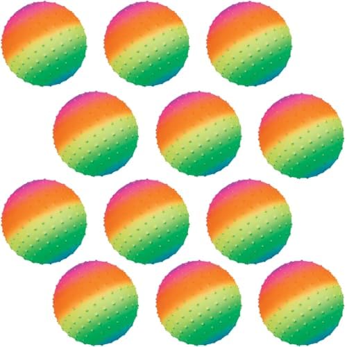 Fun Express Rainbow Spike Ball - 12 Pieces - Educational and Learning Activities for Kids image 4