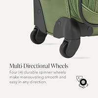 SwissGear Sion Softside Expandable Spinner Luggage Durable Lightweight Travel Suitcase, Evergreen, Carry-On — image 6