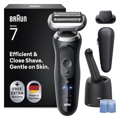 Braun Serie 7 Rasoio Elettrico Barba 72-C1200cc Accessorio, Smartcare, Nero