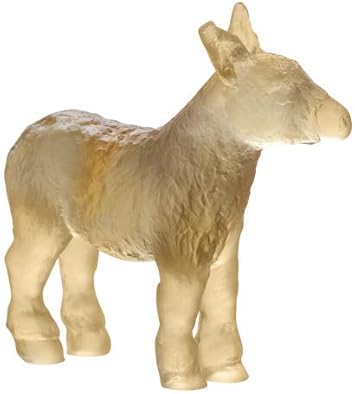 Daum Crystal Grey Amber Mini Donkey #05451C