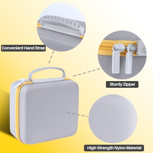 Image of Hard Case Replacement for Kodak Dock Plus 4PASS / Kodak Dock Premium 4x6 Portable Instant Photo Printer (White + Yellow Case)