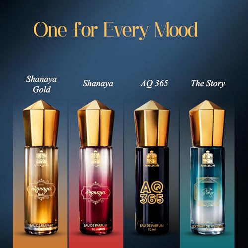 Image of Adilqadri Perfume Gift Set for Men & Women (Pack of 4 x 10ml | 40ml Total) | Long Lasting EDP Fragrance Combo for Men | Woody, Musky, Floral, Sweet, Spicy & Amber Notes | Travel Size Luxury Perfume Gift Set