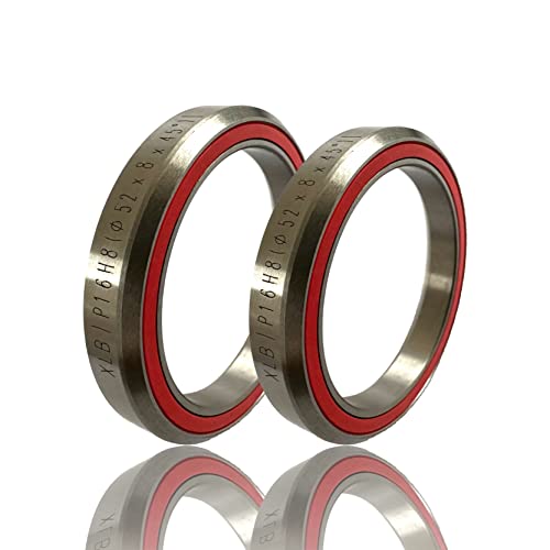 Xlb P16H8 Bicycle Bearings, Steel Ring Bike Headset Bearings, 52Mm Sealed Bearings Single Repair Accessory For Mountain Road Bike #TOP1