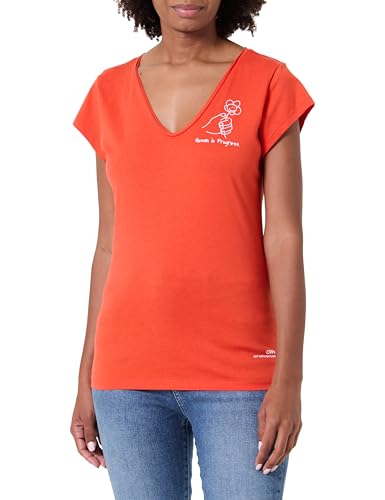 T-shirt col V femme coton premium basique chic confortable