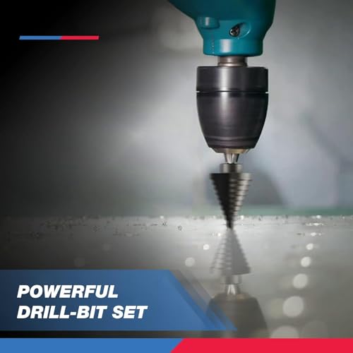NEIKO 10198A Step Drill Bit Set | 5 Piece, 4mm- 35mm | Metric Titanium High Speed Steel Unibit, Stepper Cone Drill Bit | Two Flute Step Down Bits, 135 Degree Point 5 NEIKO 10198A Step Drill Bit Set | 5 Piece, 4mm- 35mm | Metric Titanium High Speed Steel Unibit, Stepper Cone Drill Bit | Two Flute Step Down Bits, 135 Degree Point - Image 5
