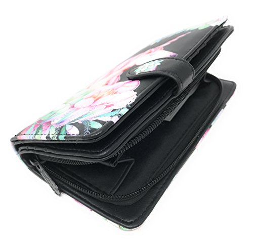 Shag Wear Unicorn Large Animal Wallet for Women or Teen Vegan Faux Leather 7" Black3