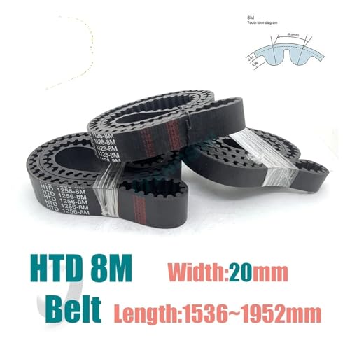 Courroie HTD 8M pour remplacer une transmission usée pas de 8mm 30mm - 2