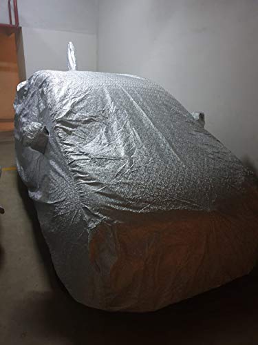 Image of Waterproof Car Body Cover Compatible with Ford Figo Old (2008 to 2014) with Mirror Pockets (Shinning Silver)