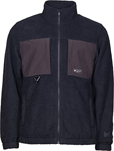 L1 Premium Goods Chaqueta De Esquí Para Hombre Onyx Fleece L1 Jkt Snowboard, Negro Y Gris, Large L1 Premium Goods Chaqueta De Esquí Para Hombre Onyx Fleece L1 Jkt Snowboard, Negro Y Gris, Large