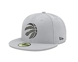 New Era NBA Toronto Raptors Men's Official 59FIFTY Fitted Cap, 7.125, Gray