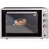 ICQN Mini Four Electrique 60l, 5 Fonctions, 40°-230°C, 1800 W, Gris Inox
