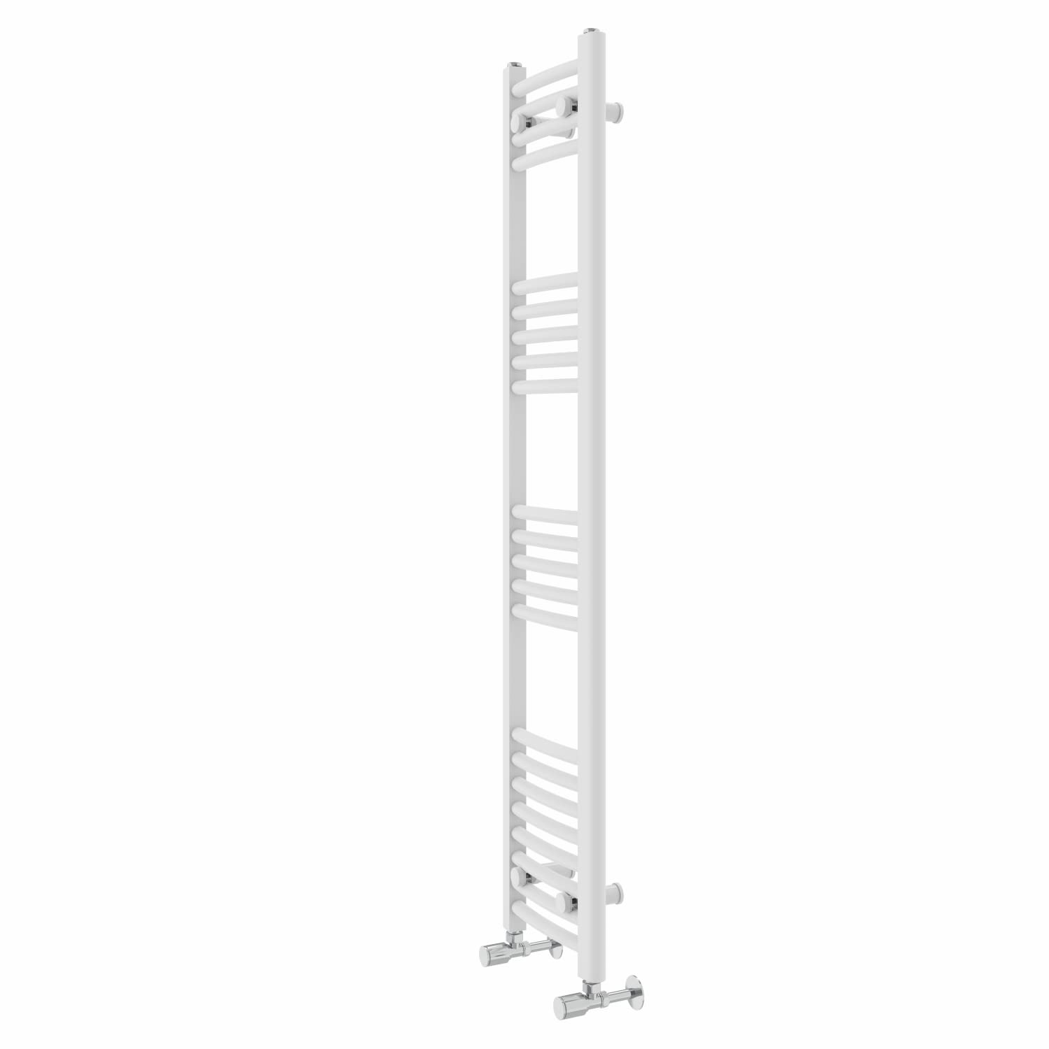 Warmehaus Curved Bathroom Heated Towel Rail Radiator 1400x300mm White