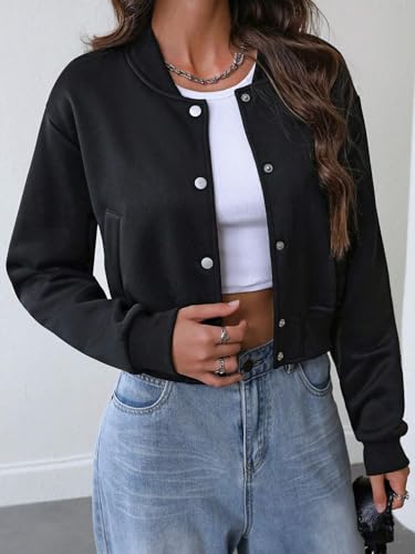 Slouchy Black Women's Casual Coat for Effortless Fall Vibes - X-Large Size - Image 2