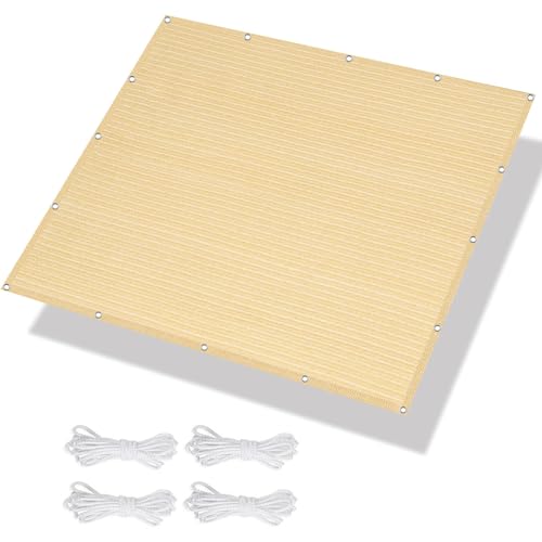Voile ombrage rectangulaire pour bloquer le soleil brûlant sur le balcon