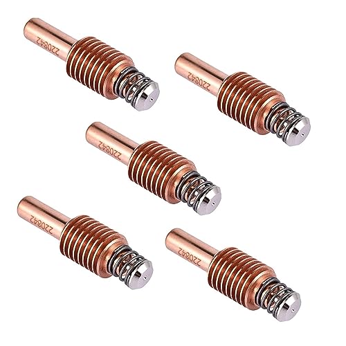 5Pcs 50A Plasma Electrode Cutting Plasma Nozzles Torch Tips Cutting Consumables Compatible With Power Max65/85/105 A