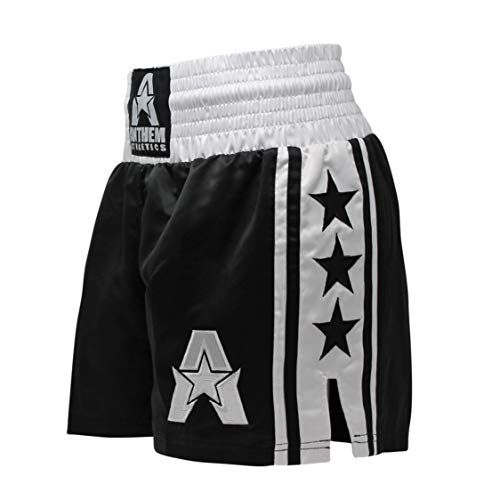 Anthem Athletics Classic Muay Thai & Kickboxing Shorts - Black & White